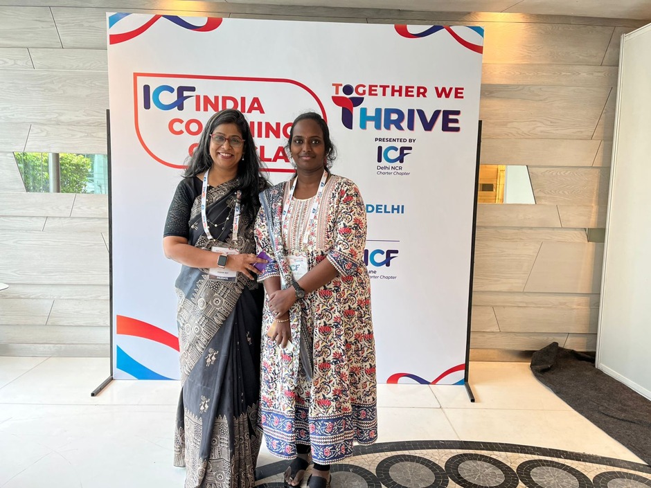 Akhila with coaching guru Sharmi Roy